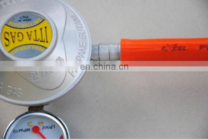 Orange LPG Gas Hose and Gas Hose Clamp