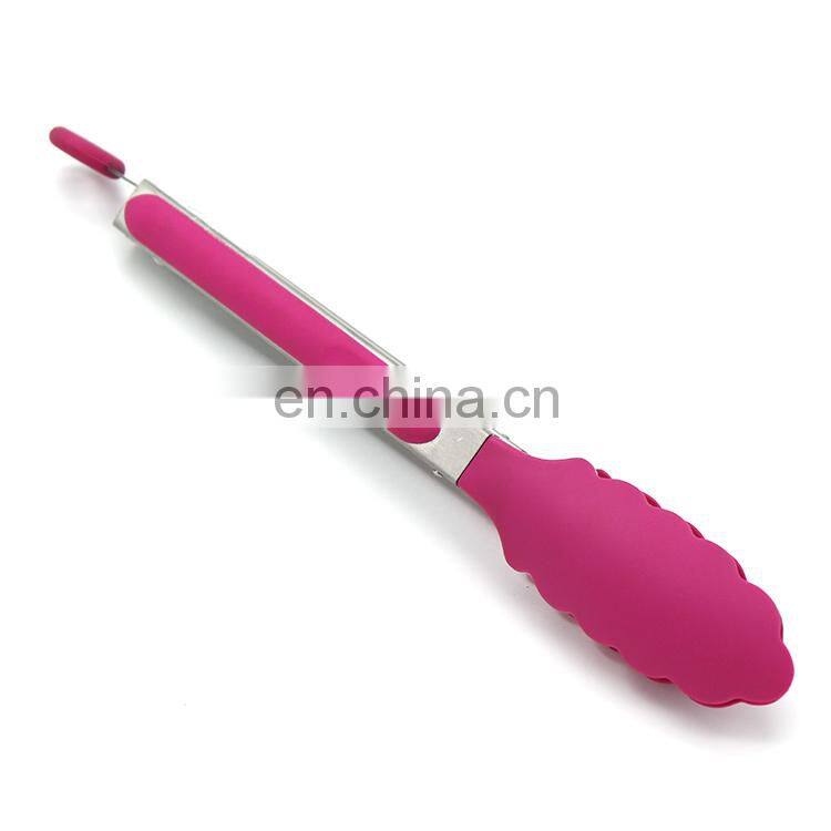 High quality fashion food grade silicone tongs,bread tongs,BBQ tongs for kitchen accessory