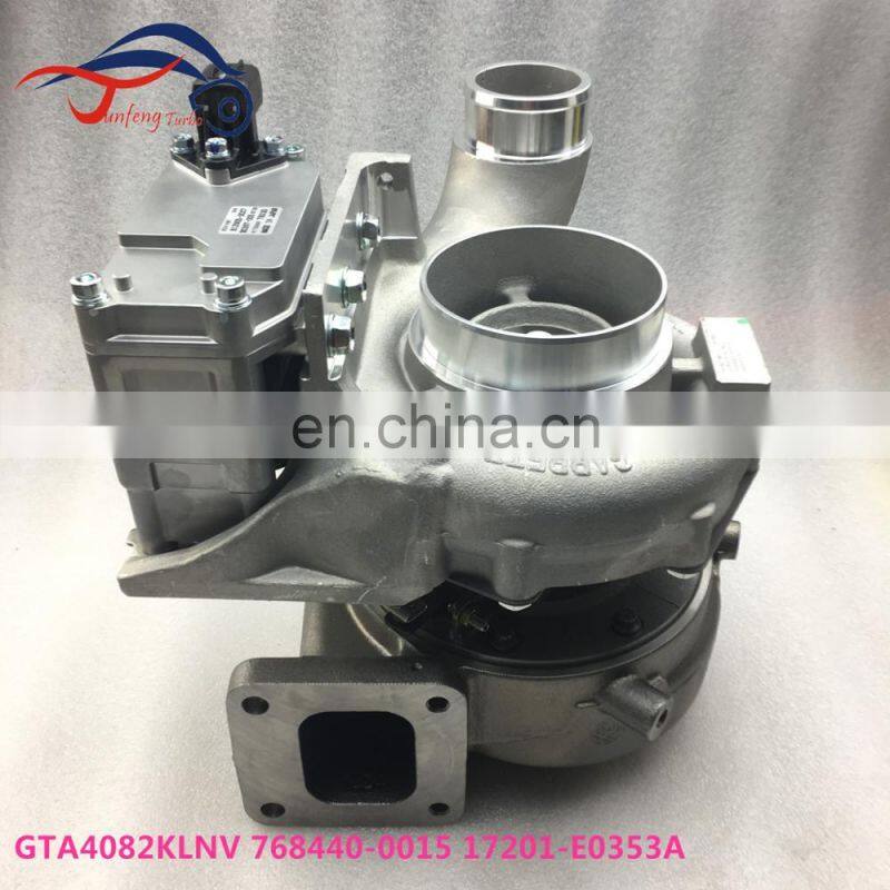 Original brand GTA4082KLNV Turbo 768440-5013S 17201-E0352 Turbocharger for Hino Bus Truck CV On Highway J08E-TV J08E-TW Engine