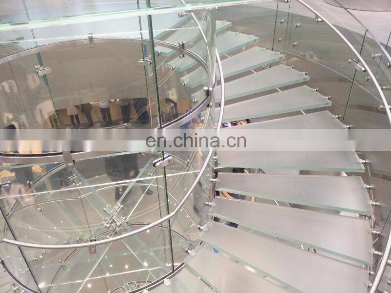 Qingdao Rocky high quality best price anti-slip tempered laminated glass stair treads