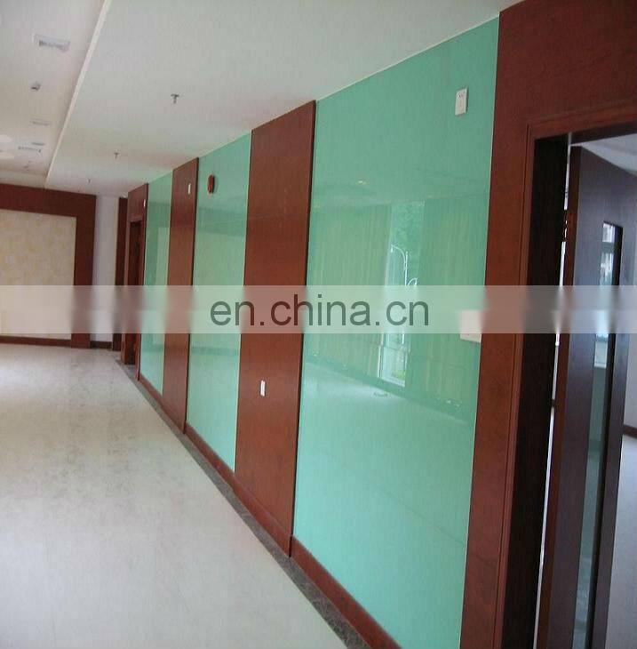 qingdao 4mm super white acid etched back painted glass