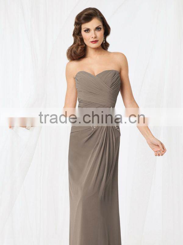 New Pleated Chiffon Sweetheart Neckine Mother Of The Bride Dress With Jacket