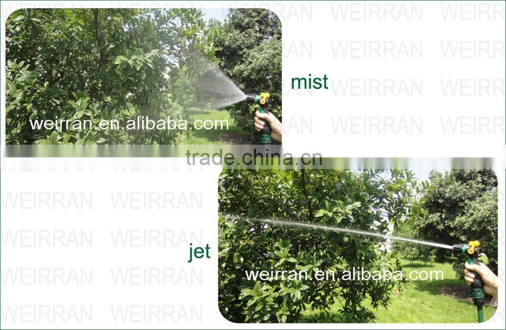 (10141) Garden spray gun 8 function thumb control heavy duty hose nozzle