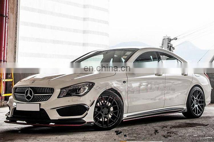 Carbon finber front bumper canard for C class w205 carbon front bumper fins Carbon fiber decoration parts for w205 C63 2017 2016