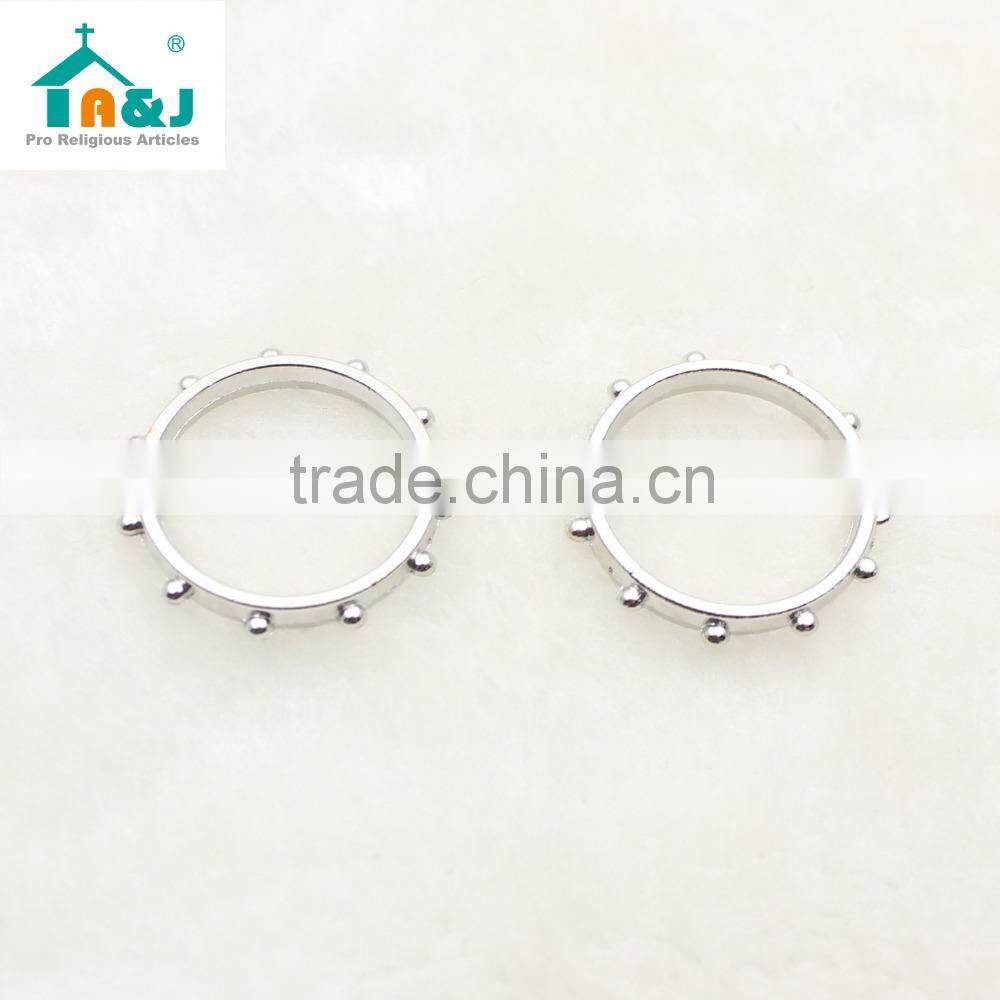 Religious zinc alloy finger ring