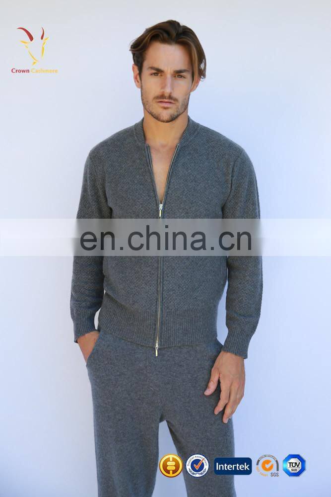 Classic Style Mens Cardigan Sweater with Zipper