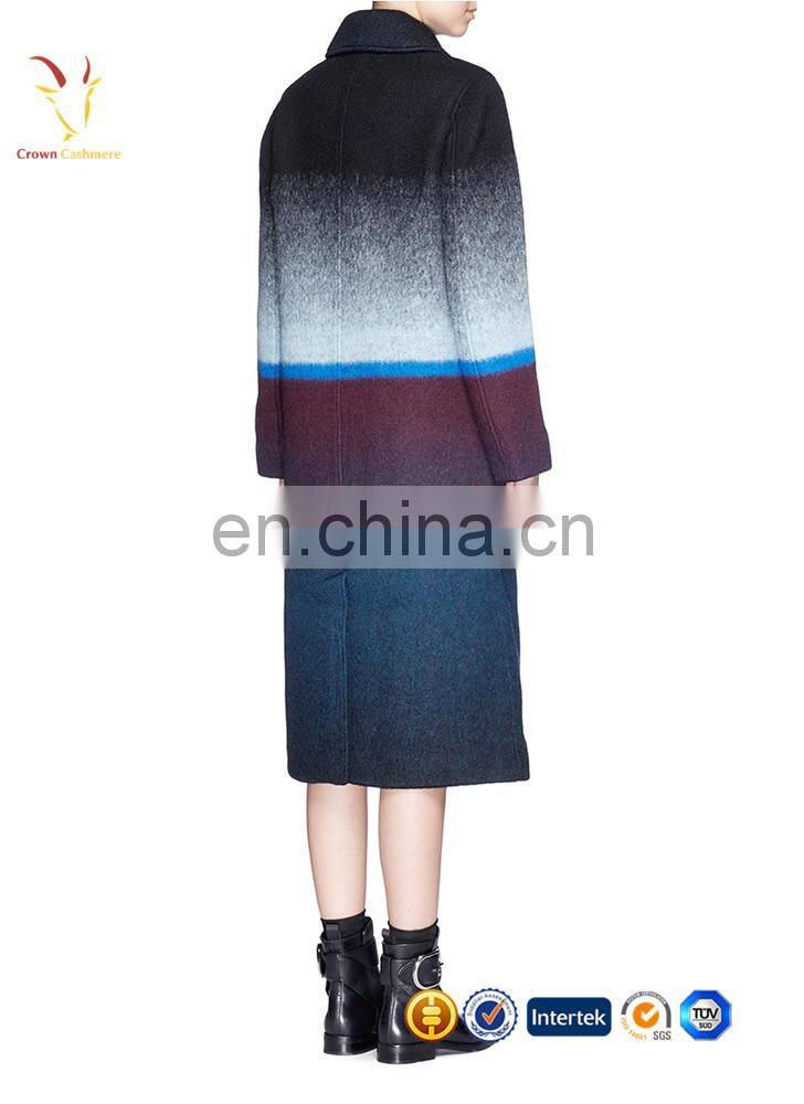 Women Casual Long Sleeves Woolen Coat Plus Size Cashmere Coat