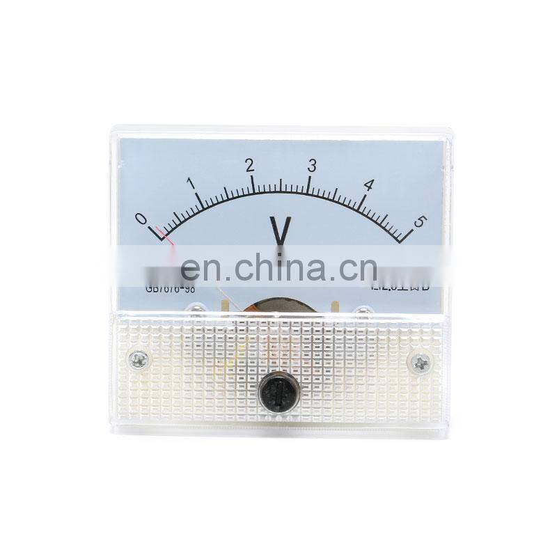 DC Analog Pointer Voltage Meter Panel 5V 10V 15V 20V 30V 50V 100V 200V 300V Gauge Voltage Mechanical Voltage Meters