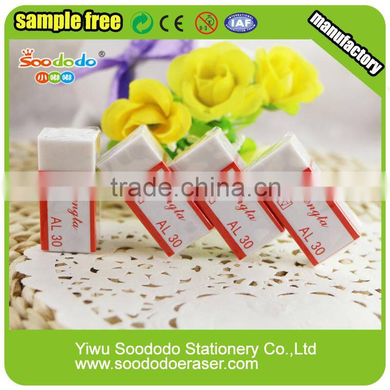 White soft hexagon eraser school product