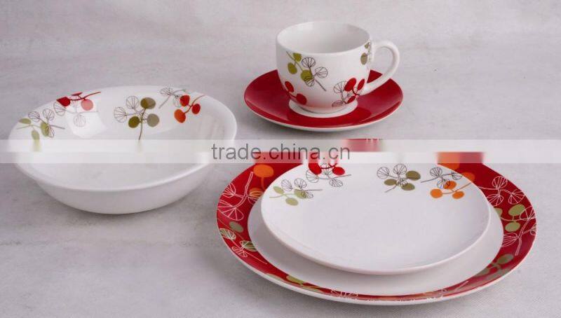 Ceramic Material and Eco-Friendly Feature copper dinnerware set Dinnerware Sets Dinnerware Type and Supper white/normal white