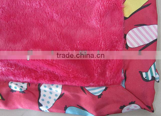 cheap printed plush baby blanket with eyepatch