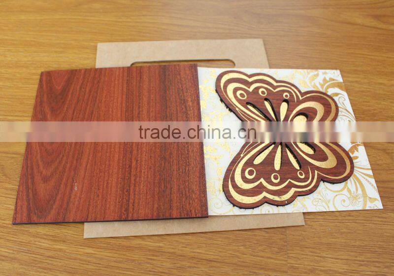 2016 Alibaba China Design Handmade Butterfly Wedding Invitations