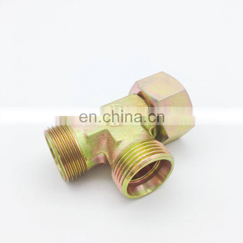 Made in China high quality ISO9001 carbon steel and carbon steel tee rotatable nut straight tee fittings