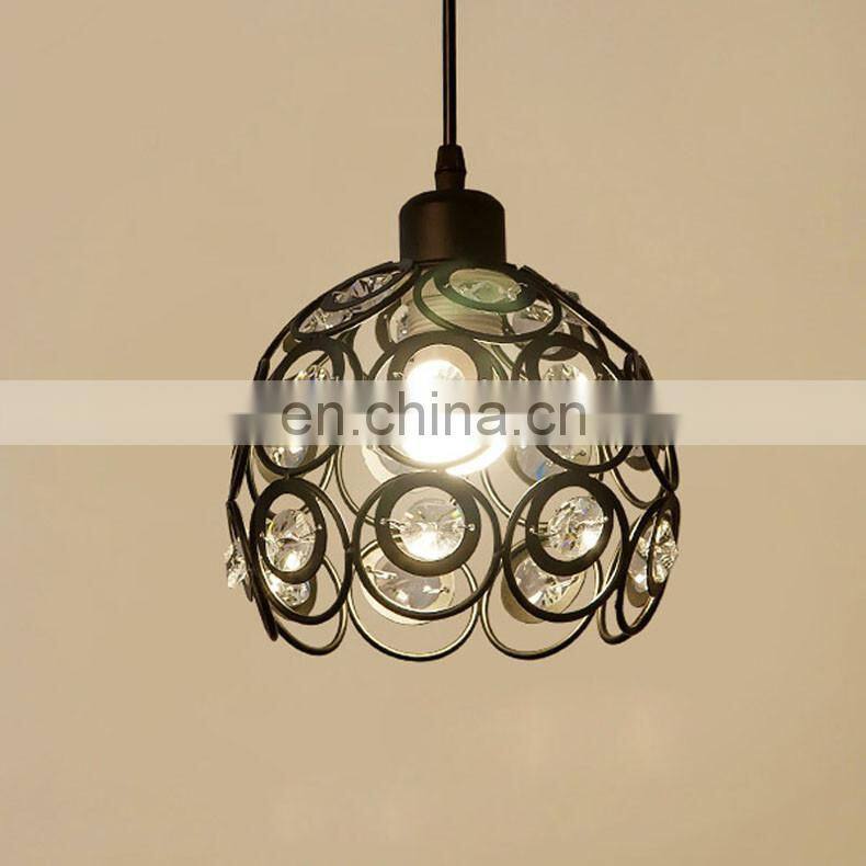 Retro loft industrial iron hanging lights E27 110V 220V LED black pendant lamps for kitchen living room bedroom aisle restaurant