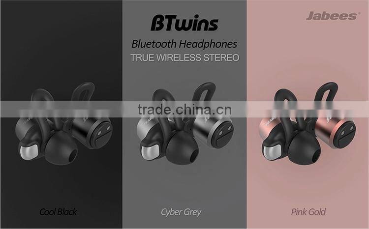 Jabees Newest Design Noise Cancellation Bluetooth Stereo True Wireless Bluetooth Stereo Earphones