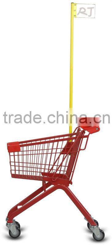 lively red color kid's/children shopping cart/shopping trolley