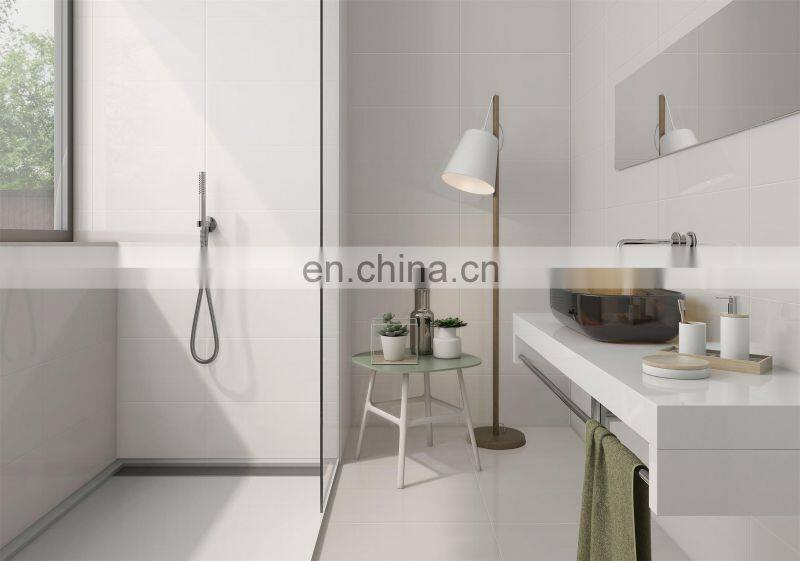 Discontinued Pure Color Light Grey and White Tile Ceramic Kitchen Bathroom Wall Tile 300x600