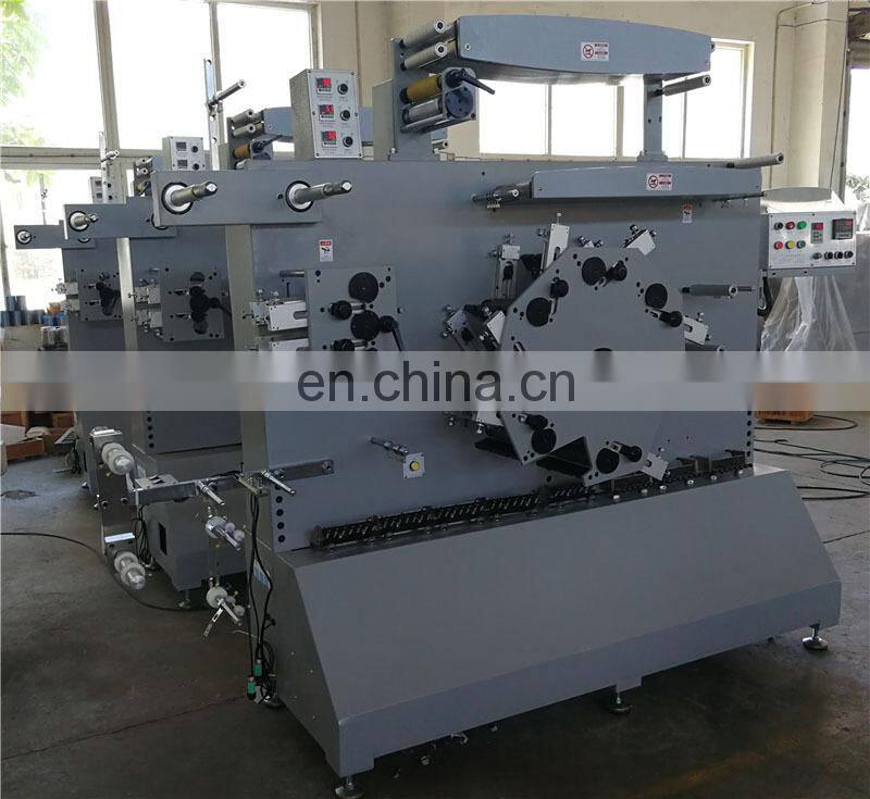 UGS62S 6 front 2 back Color Double Side Automatic Fabric Tape Ribbon Flexo Printing Machine, Clothing Label Flexographic Printer
