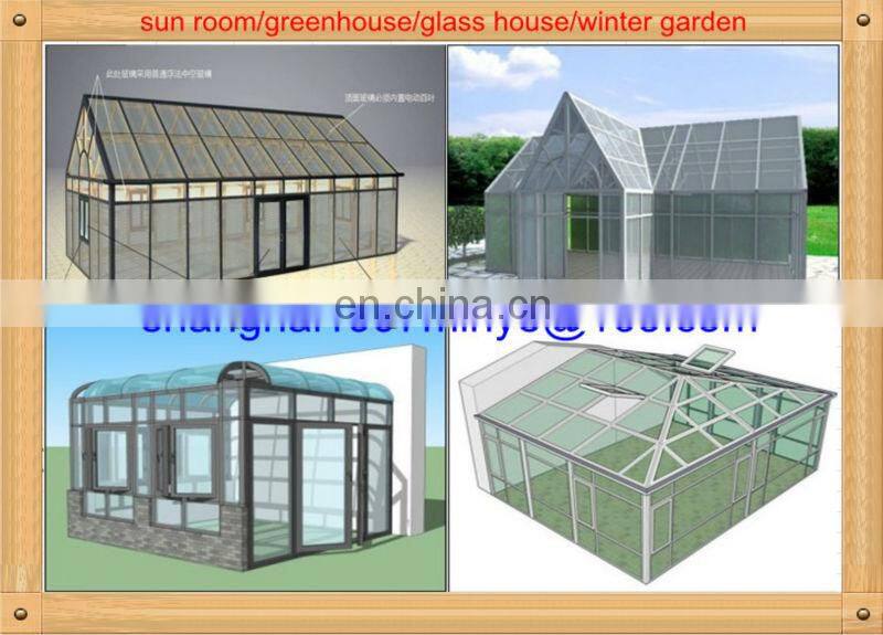 Factory price sun room design winter garden glass room made in china