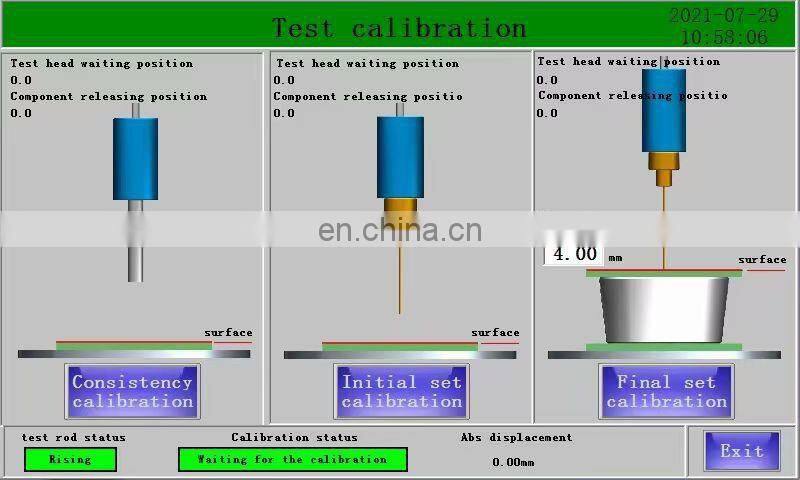 Automatic Type Cement Consistency Vicat Measure Machine Setting Time Meter