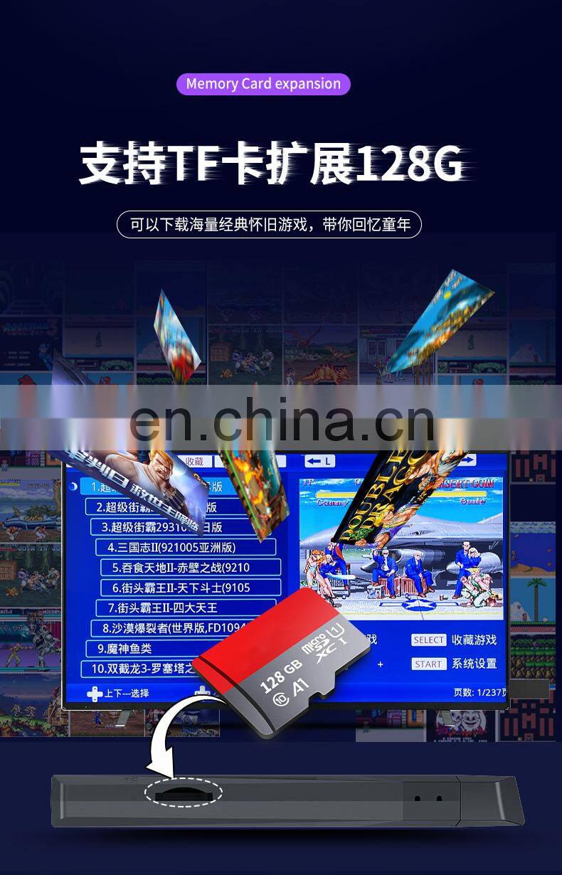 Factory HD Output Retro U-box Gaming Console bulit-in 10227 Games USB Game Stick with Wireless Game Controller