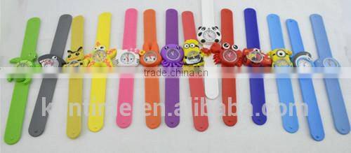 Hot kids slap watch with cute panda design japan quartz movt