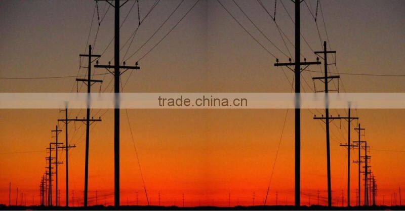 138kv 25ft galvanized electrical power pole for overhead line project