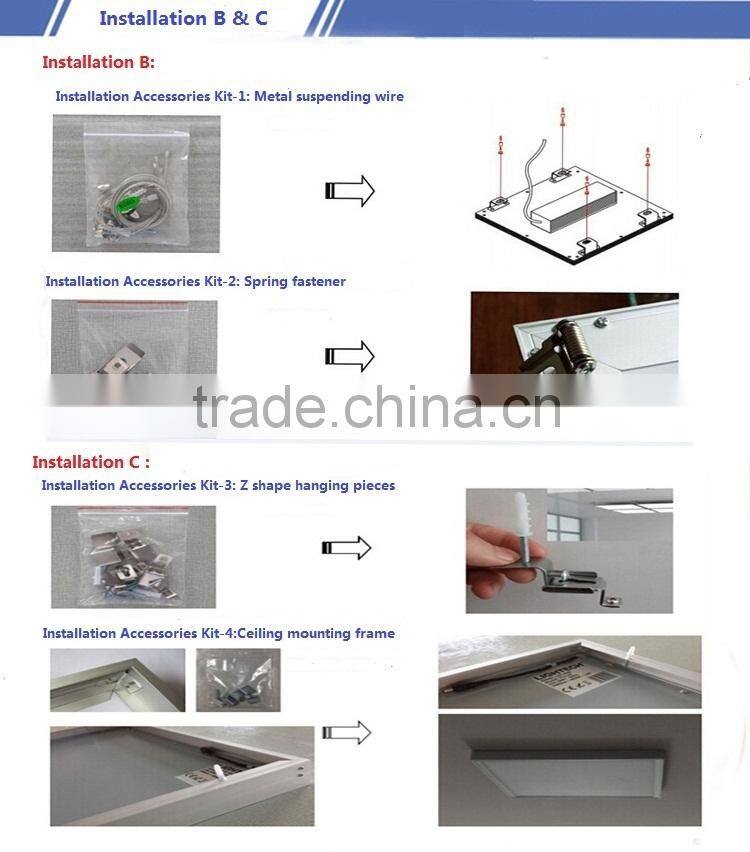 2015 new best-selling high quality high brightness 45w-48w 600x600mm flat interior wall led light
