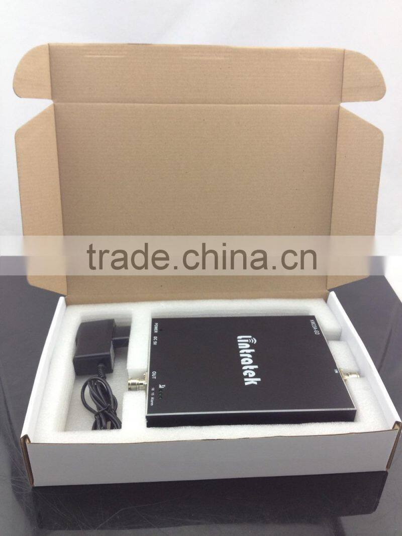 LINTRATEK mobile phone dual band signal booster gsm 900 wcdma 2100 global telecom gsm signal repeater 3g