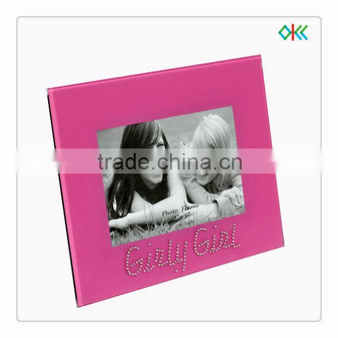 glass material girls souvenir gifts photo frame