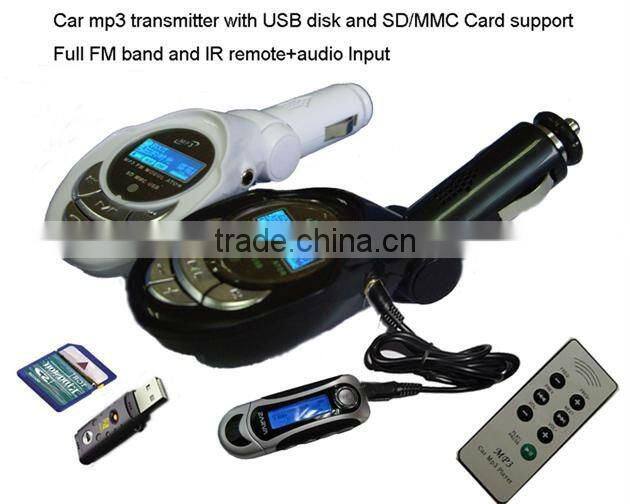 Hot selling Car Cigarette Lighter MP3 Player with remote control