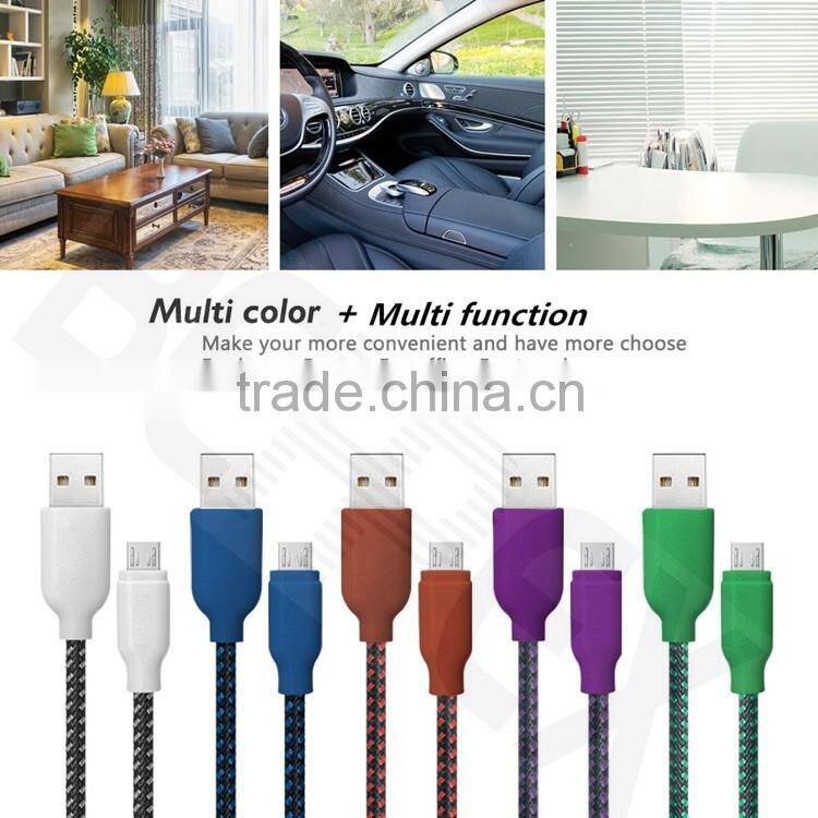 2016 Latest Design Fast Charge 24AWG Phone Micro USB 2.0 Data Cable