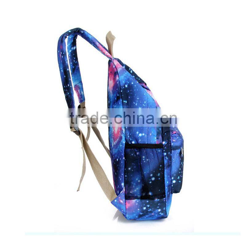 Wholesale Printed Girls School Canvas Backpack Bag