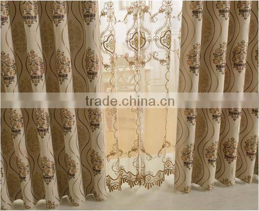 Home design high-grade European style blackout window curtain for the living room from china
