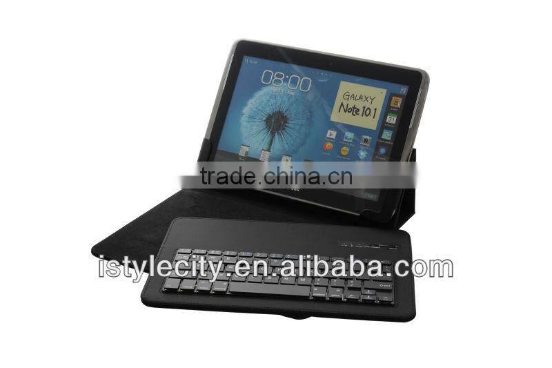 Black For ipad / sumsungPu leather bluetooth keyboard