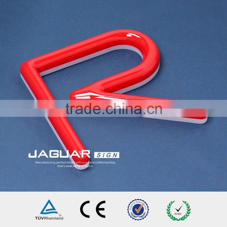 innovative Chinese production decorative acrylic led neon light up letter sign E shop Alibaba
