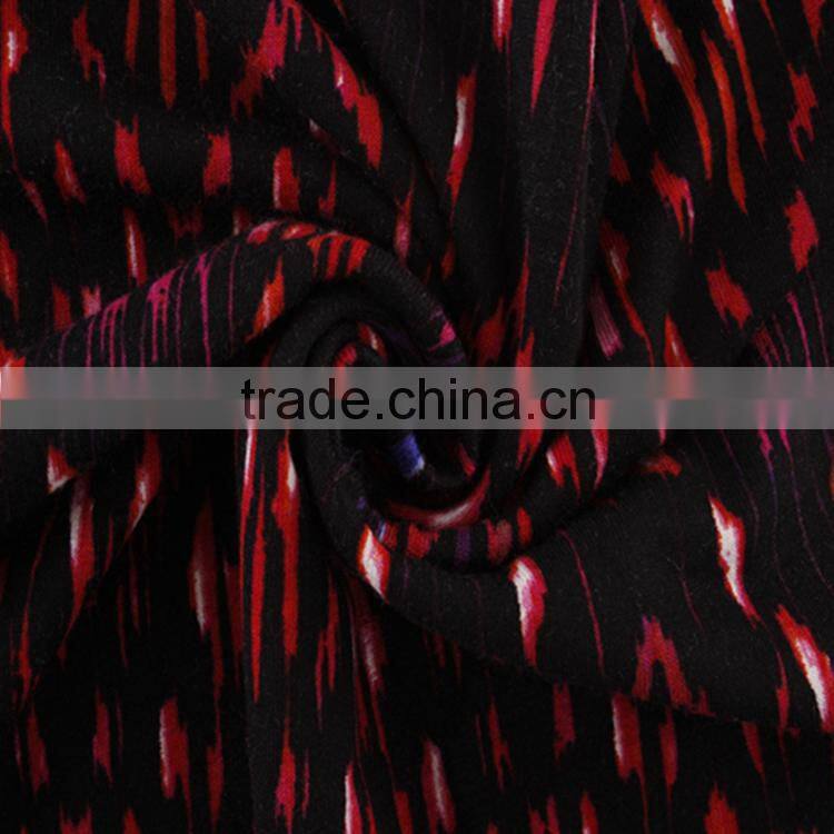 high quality printed cotton product china wholesale jesrey knit fabric for clothing