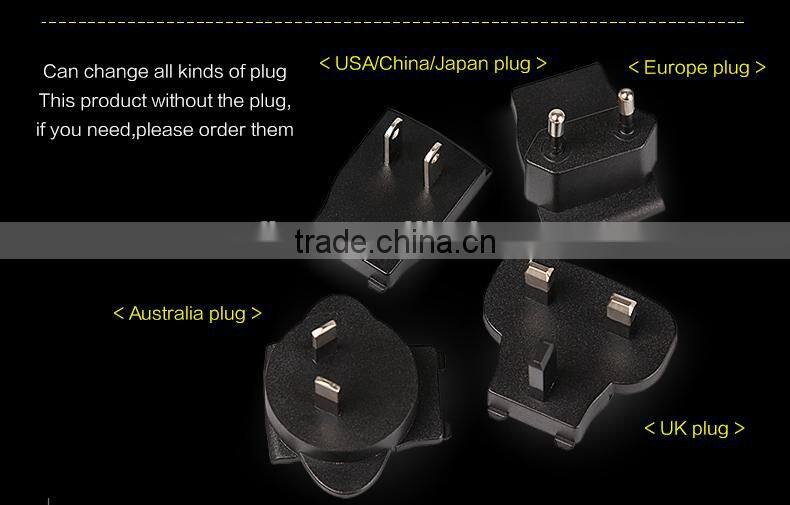 2015 New Product Travel Charger With UK/AU/EU/CN plug