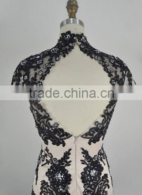 Sexy Zuhair Murad Black Embroidery Red Carpet Dress Floor Length Gown Dress For Party Vestidos Femininos TPD316