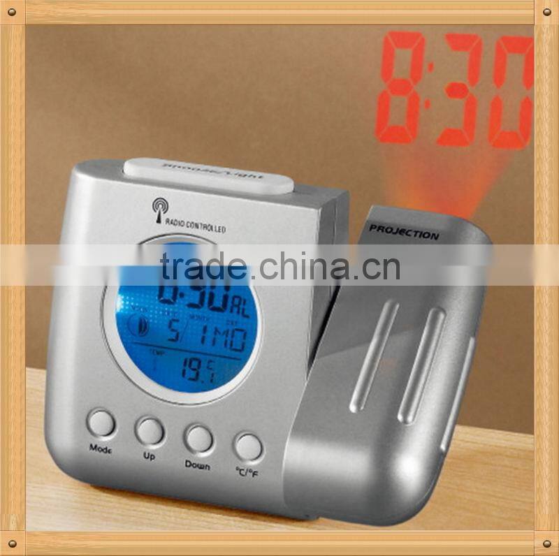 Calendar fashion led backlight weather station projection clock