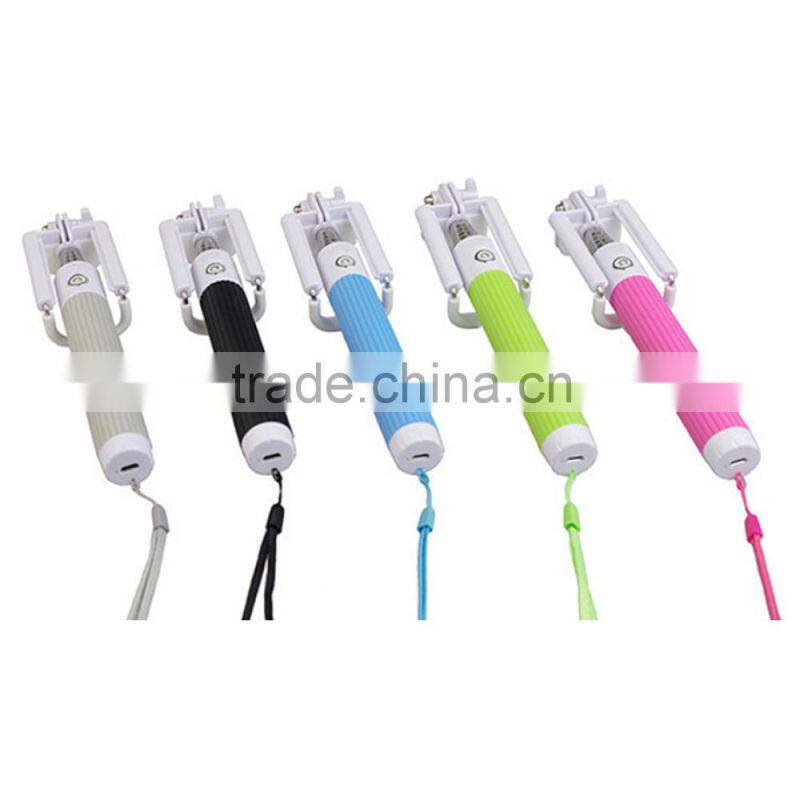 Fashionable mini monopod , wireless extendable portable mini camera tripod selfie stick