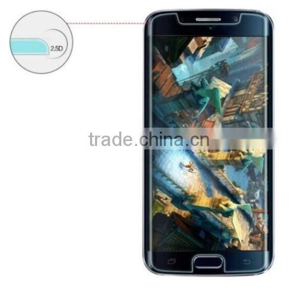 tempered glass screen protector, For Samsung galaxy S6 mobile phone accessory 0.3mm round edge tempered glass film