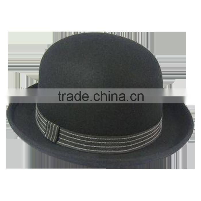 Stylish 100% wool felt Bowler hats