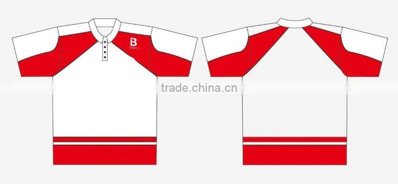 Custom polyester hot sale sublimation sky blue polo shirt