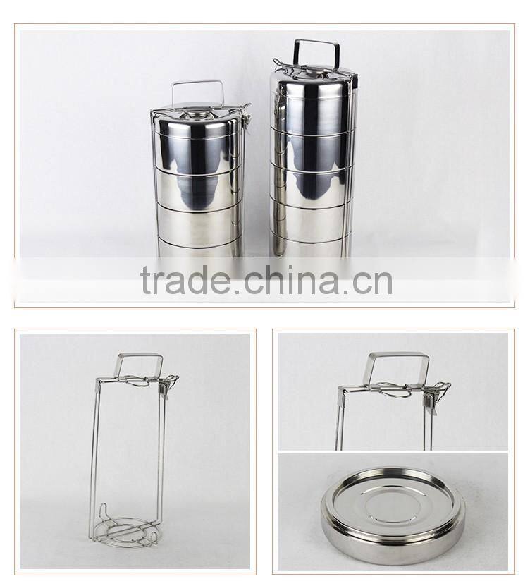 multipurpose large capacity 4-5layers stainless steel thermos bento box/food container