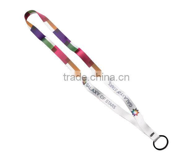 3/4" Imported Polyester Lanyard with Woven Ribbon