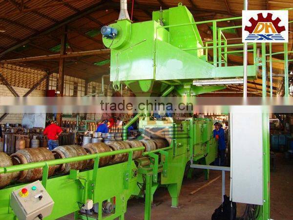 continuous Hanging Chain Shot Blasting Machine For LPG Cylinder
