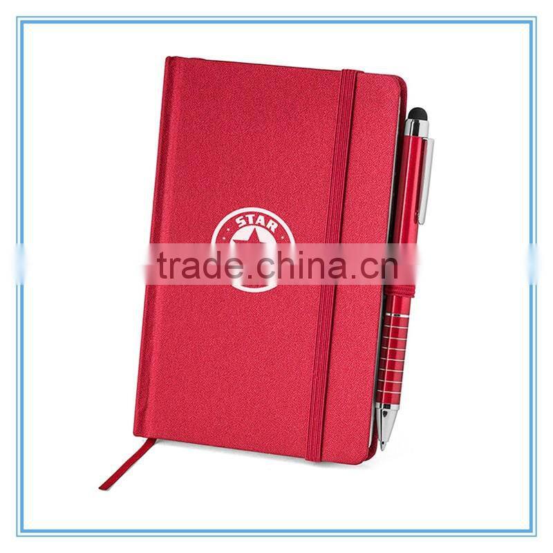 school stationery set & office product leather cover pu notebook/Fabric cover note book