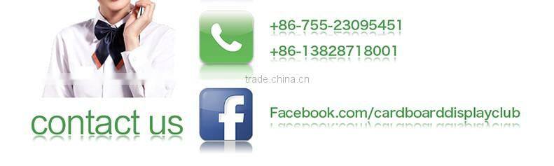 Customized Lovely Advertising Kids Snack Corrugated Display Stand For Promotion