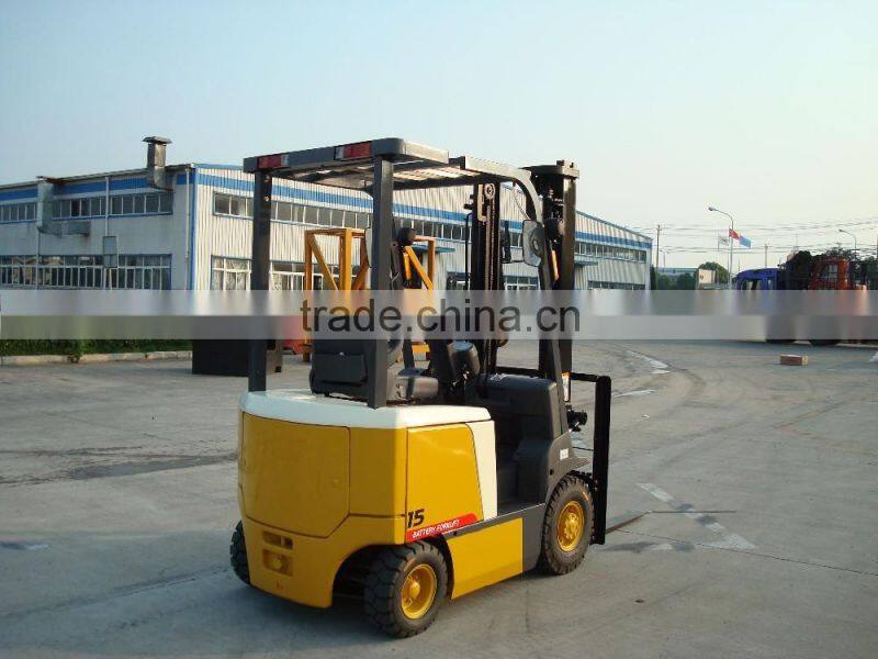 1500kg Four-Wheel Cheap DC/AC Electric Forklift FB15